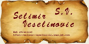 Selimir Veselinović vizit kartica